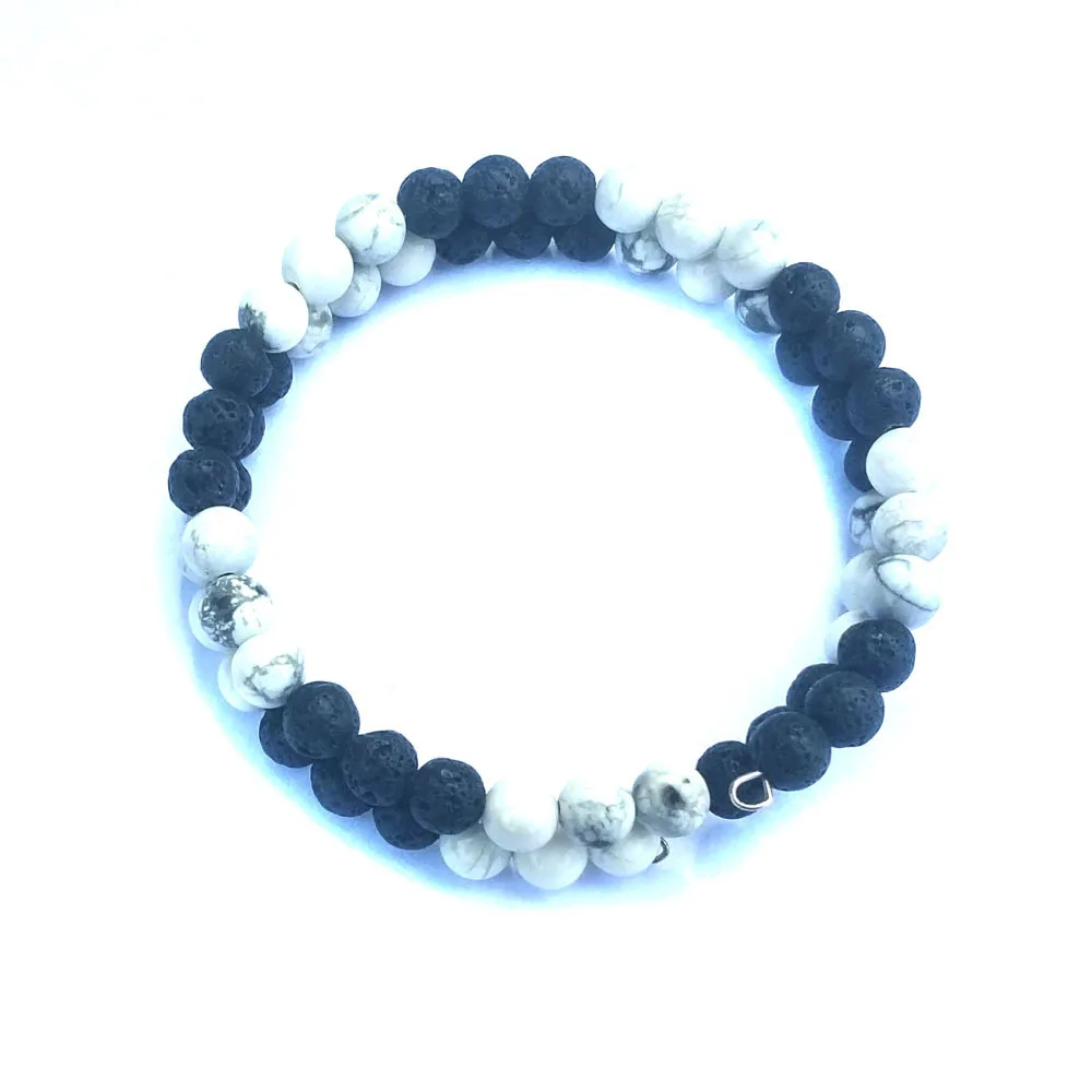 6mm Big 3 White Pine Volcanic Stone Black And Energy Health Bracelet Wear Wire Lover Friendship
6mm Big 3 White Pine Volcanic Stone Black And Energy Health Bracelet Wear Wire Lover Friendship