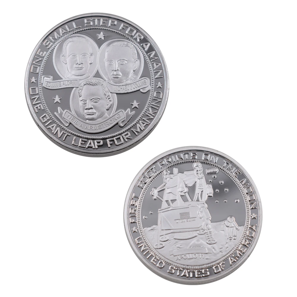 American Apollo Spacecraft Commemorative Coin 999.9 Silver Landing on The Moon Coins Collectibles
American Apollo Spacecraft Commemorative Coin 999.9 Silver Landing on The Moon Coins Collectibles