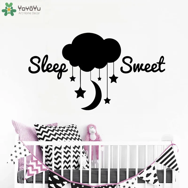 Kids Nursery Rooms Wall Stickers Vinyl Quotes Sleep Sweet Wall Decal Stars Moon Cloud Pattern Art Deaor Crescent Home DIY SYY984
Kids Nursery Rooms Wall Stickers Vinyl Quotes Sleep Sweet Wall Decal Stars Moon Cloud Pattern Art Deaor Crescent Home DIY SYY984