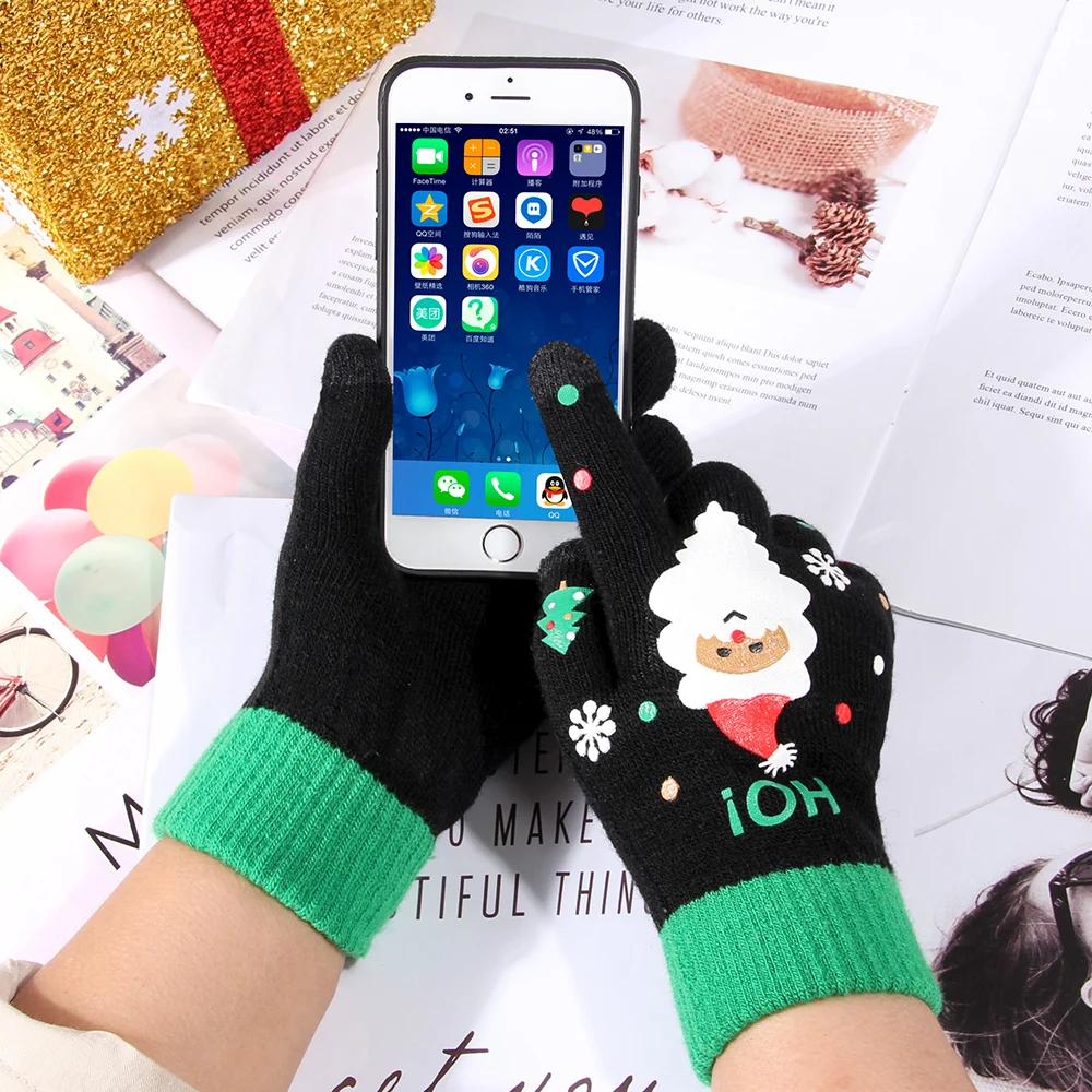 New Christmas Gloves Windproof Thermal Warm Touch Screen Glove Breathable Warm Winter Stretch Knit Mittens For Men Women Guante
New Christmas Gloves Windproof Thermal Warm Touch Screen Glove Breathable Warm Winter Stretch Knit Mittens For Men Women Guante