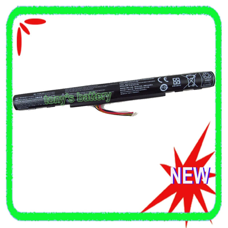 New AL15A32 Battery for Acer Aspire E5-422 E5-472 E5-473 E5-522 E5-522G E5-532 E5-532T E5-573 E5-722 Laptop
New AL15A32 Battery for Acer Aspire E5-422 E5-472 E5-473 E5-522 E5-522G E5-532 E5-532T E5-573 E5-722 Laptop