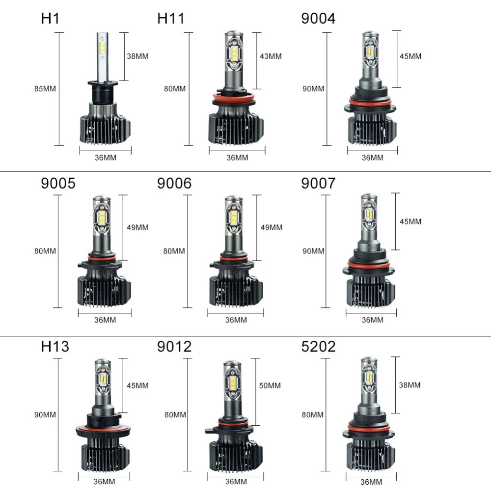 H11 LED Car HeadLight H4 H7 H1 H13 9004 9005 HB3 9006 HB4 9007 9012 5202 DC 12V Led Car Light Hi-Lo Beam 72W 12000LM Auto Bulb
H11 LED Car HeadLight H4 H7 H1 H13 9004 9005 HB3 9006 HB4 9007 9012 5202 DC 12V Led Car Light Hi-Lo Beam 72W 12000LM Auto Bulb