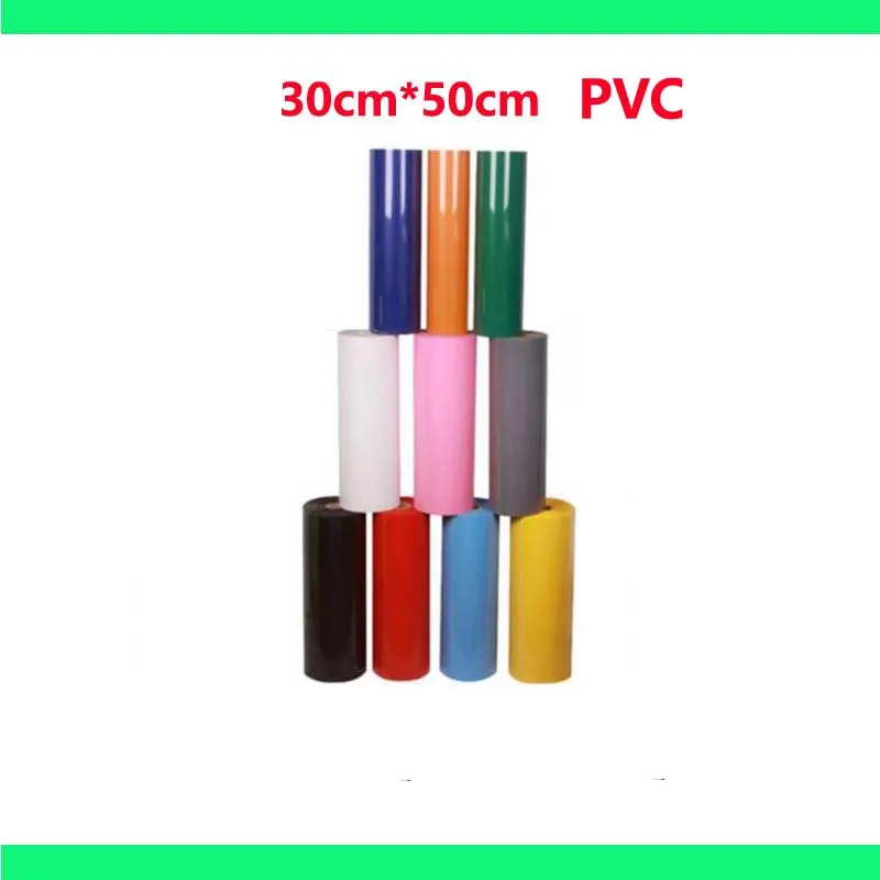 

Free Shipping PVC Heat Transfer Vinyl 1 sheet 12"x20"/30cmx50cm , Heat Press Machine Heat transfer Cutting Plotter T-shirt DIY