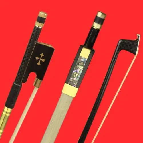 1 Pc High Quality New Light Plaid Carbon Fiber 4/4 Violin Bow Copper Parts AAA White Horse Hair Best Balance
1 Pc High Quality New Light Plaid Carbon Fiber 4/4 Violin Bow Copper Parts AAA White Horse Hair Best Balance