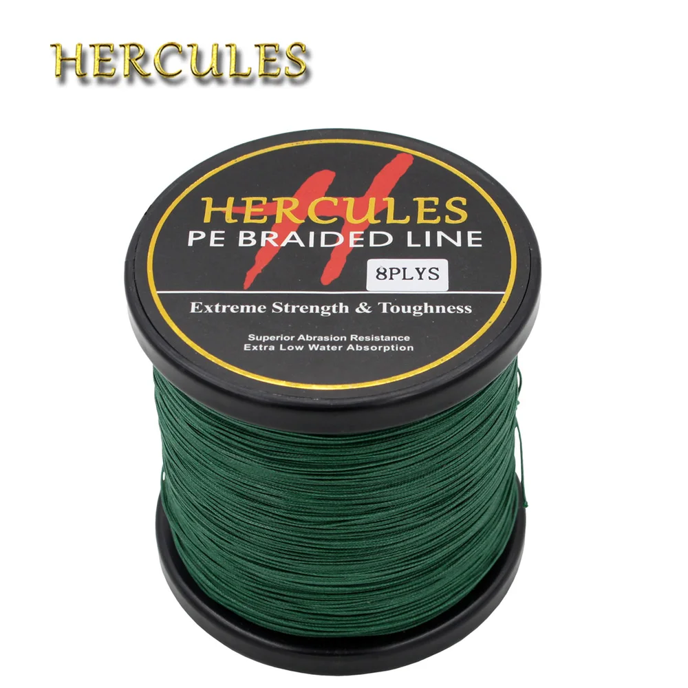 Hercules 120LB Braided Fishing Line tresse peche 8 Strands Green 100M 300M 500M 1000M 1500M 2000M Carp Fishing Line Cord Pesca
Hercules 120LB Braided Fishing Line tresse peche 8 Strands Green 100M 300M 500M 1000M 1500M 2000M Carp Fishing Line Cord Pesca