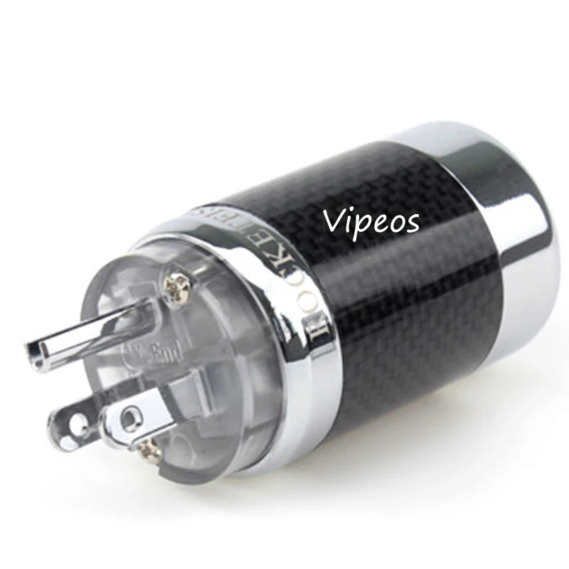 Кабель питания ROCKETFISH из углеродного волокна с родиевым покрытием, вилка переменного тока стандарта США для самостоятельной сборки, усилите...