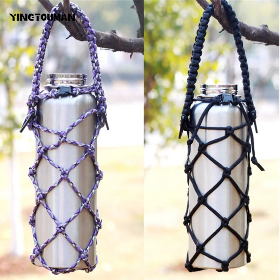 YINGTOUMAN EDC Outdoor Heat shield Camping Hiking Pocket Multi Tools Weave Parachute Cord Cup Mesh Bottle Bag
YINGTOUMAN EDC Outdoor Heat shield Camping Hiking Pocket Multi Tools Weave Parachute Cord Cup Mesh Bottle Bag