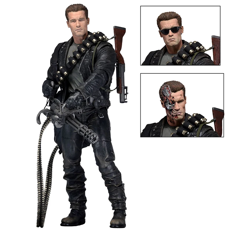 Экшн фигурка Terminator 2 T 800 масштаб 1/8 окрашенная регулируемая искусственная кукла