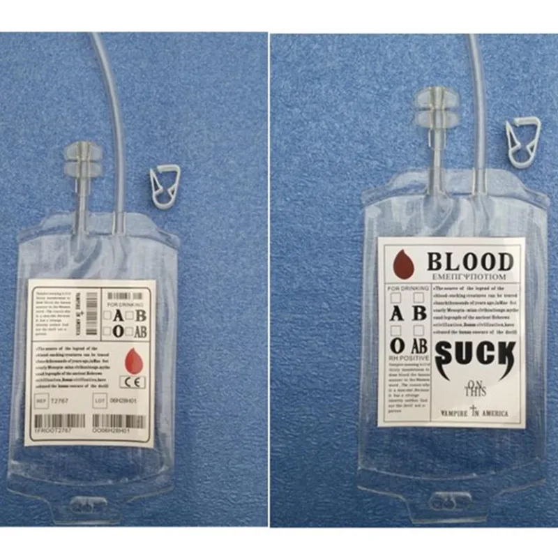 Diffuse Drink Halloween Dress Up Vampire Diaries COS Blood Bag Drink Bag Creative Juice Packing Bag.
Diffuse Drink Halloween Dress Up Vampire Diaries COS Blood Bag Drink Bag Creative Juice Packing Bag.