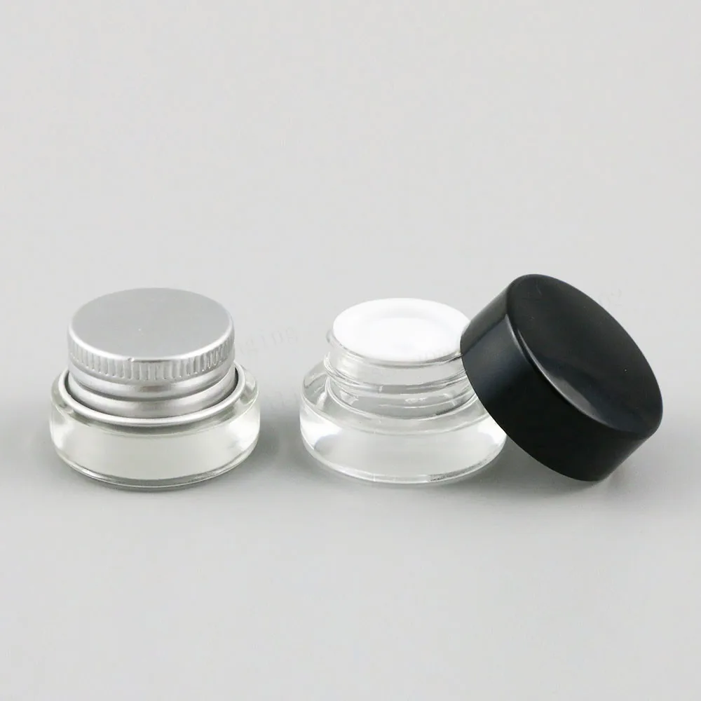 30 X 3g Traval Small glass cream make up jar with aluminium lids white pe pad 1/10oz cosmetic container packaging glass jar
30 X 3g Traval Small glass cream make up jar with aluminium lids white pe pad 1/10oz cosmetic container packaging glass jar
