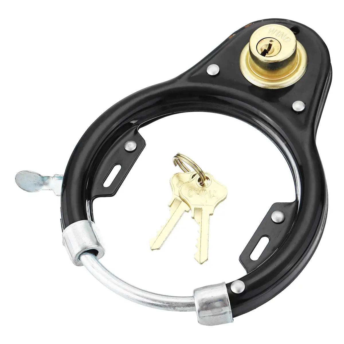 Vintage Bicycle Lock Pad Bike Cycling Wheel Tire Scooter Motorbike Security Horseshoe Locks Riding with Key Bicycle Accessories
Vintage Bicycle Lock Pad Bike Cycling Wheel Tire Scooter Motorbike Security Horseshoe Locks Riding with Key Bicycle Accessories
