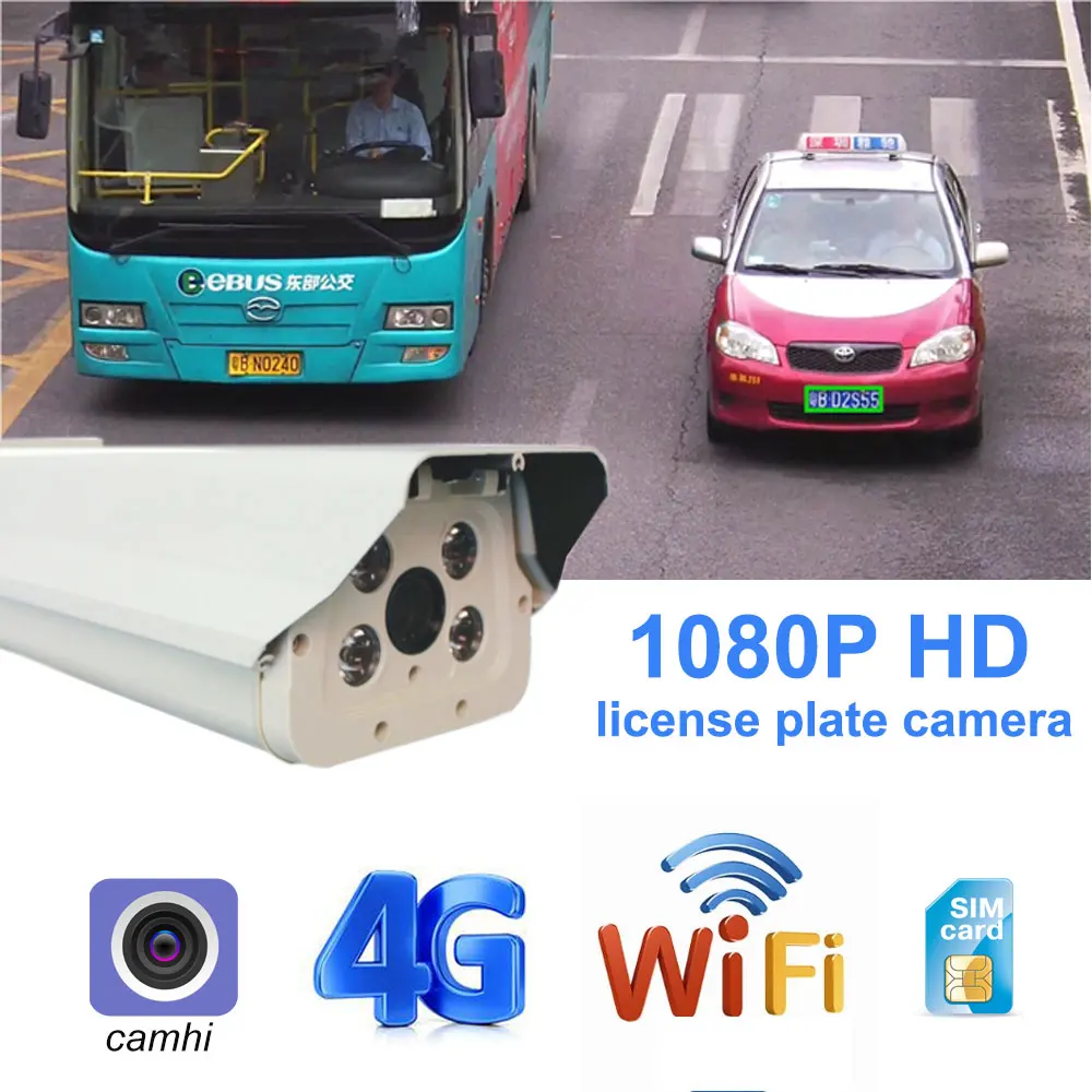 3G 4G License Plate Camera 1080P HD Outdoor Wifi IP Camera Wired network 2.0MP Night license Plate Recognition Real Time Monitor
3G 4G License Plate Camera 1080P HD Outdoor Wifi IP Camera Wired network 2.0MP Night license Plate Recognition Real Time Monitor