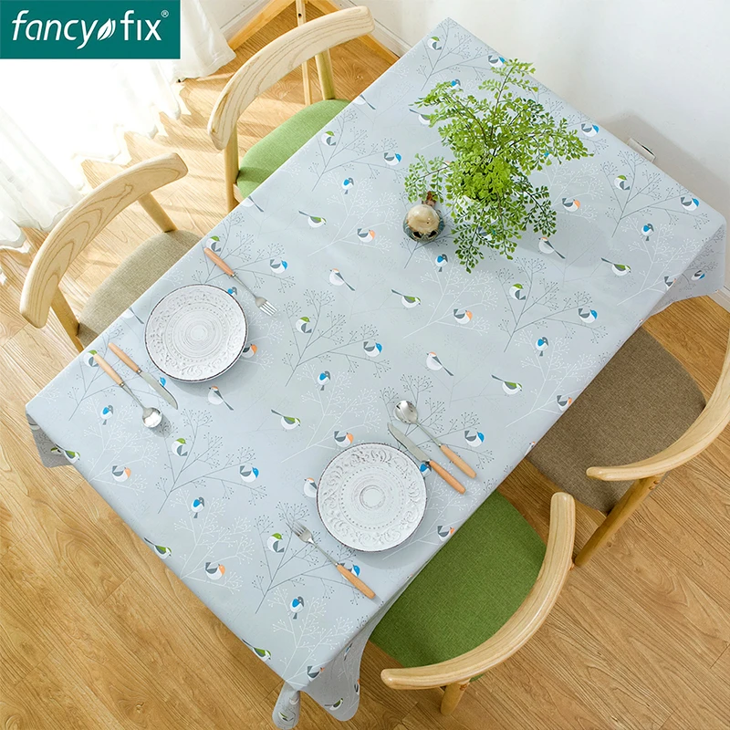 Fancy-Fix Elegant birds decorative table cloth for kitchen Oil-proof high temperature resistance tablecloth protection | Дом и сад