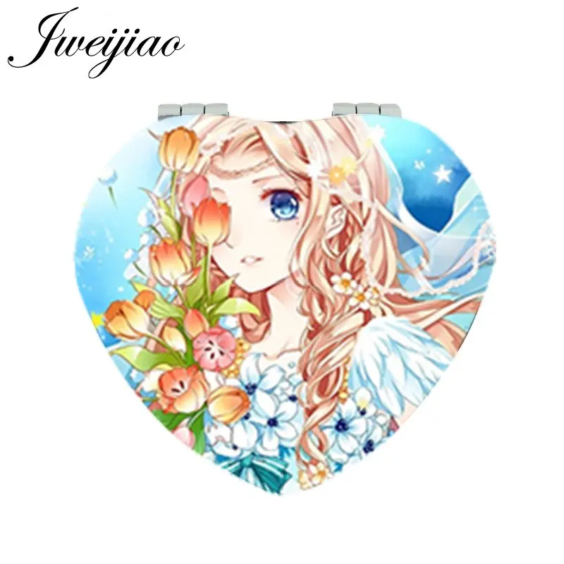 JWEIJIAO Cartoon Girls Flower Game Moive Photo Makeup Mirror Heart Shaped Folding Mini Pocket Hand Mirror 1X/2X Magnifying
JWEIJIAO Cartoon Girls Flower Game Moive Photo Makeup Mirror Heart Shaped Folding Mini Pocket Hand Mirror 1X/2X Magnifying