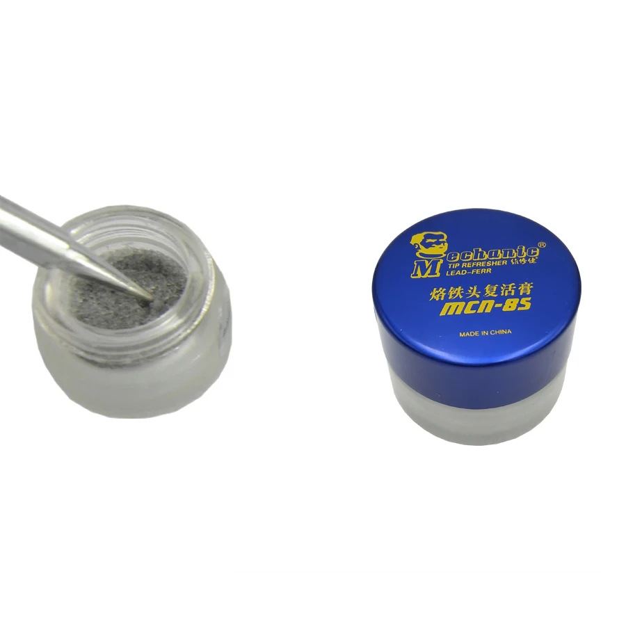 MECHANIC Soldering Tip Refresher Clean Paste for Oxide Solder Iron Tip Head Resurrection Cream Soldering Accessory
MECHANIC Soldering Tip Refresher Clean Paste for Oxide Solder Iron Tip Head Resurrection Cream Soldering Accessory
