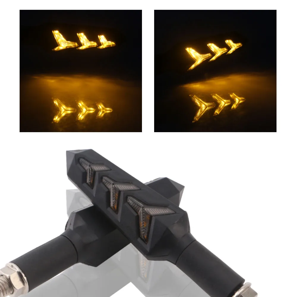 2X Universal Fishbone Shape Flowing Motorcycle Turn Signal Light Led Indicators Blinker Flexible Bendable Flicker Amber lights
2X Universal Fishbone Shape Flowing Motorcycle Turn Signal Light Led Indicators Blinker Flexible Bendable Flicker Amber lights