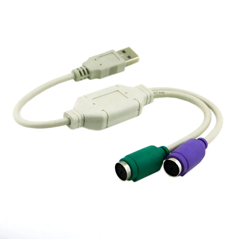 New Wholesale 2pcies/lot USB Cable Adapter Converter Use USB 2.0 Male to PS2 Female For Keyboard Mouse
New Wholesale 2pcies/lot USB Cable Adapter Converter Use USB 2.0 Male to PS2 Female For Keyboard Mouse