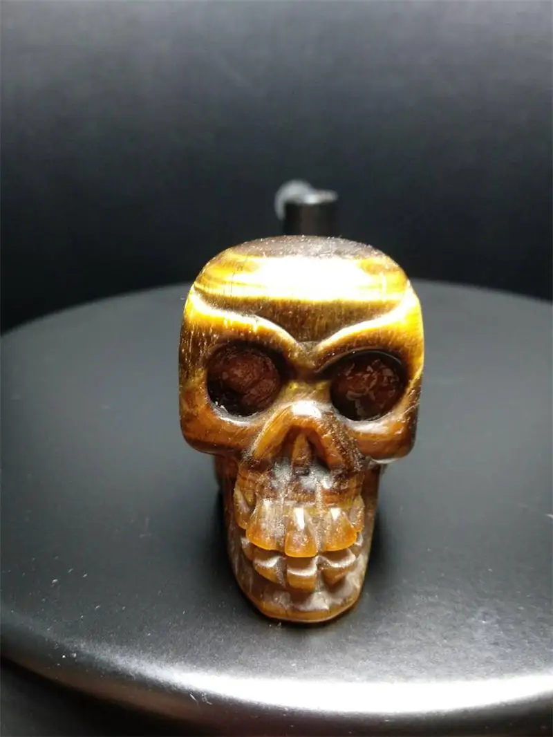 Natural tiger eye stone handmade refinement Carving craft skull Crystal Healing Reiki Deco
Natural tiger eye stone handmade refinement Carving craft skull Crystal Healing Reiki Deco
