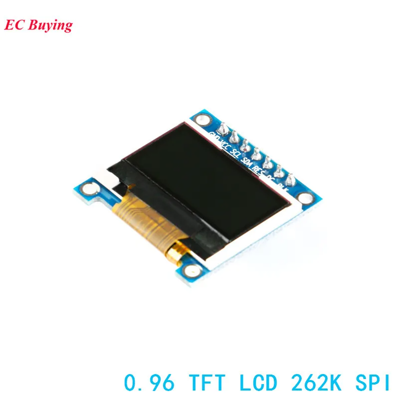 0 96 дюймовый TFT ЖК модуль для Arduino 7Pin 262K SPI OLED дисплей плата 128*64 STM32 ST7735S 4 провода DIY