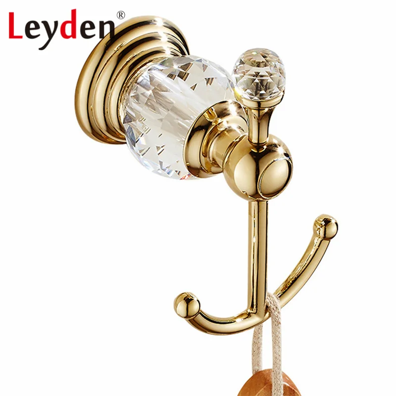 Leyden Luxury Bathroom Accessories Clothes Hooks Crystal Robe Hook Gold Wall Mounted European Towel Hooks Bathroom Hardware
Leyden Luxury Bathroom Accessories Clothes Hooks Crystal Robe Hook Gold Wall Mounted European Towel Hooks Bathroom Hardware