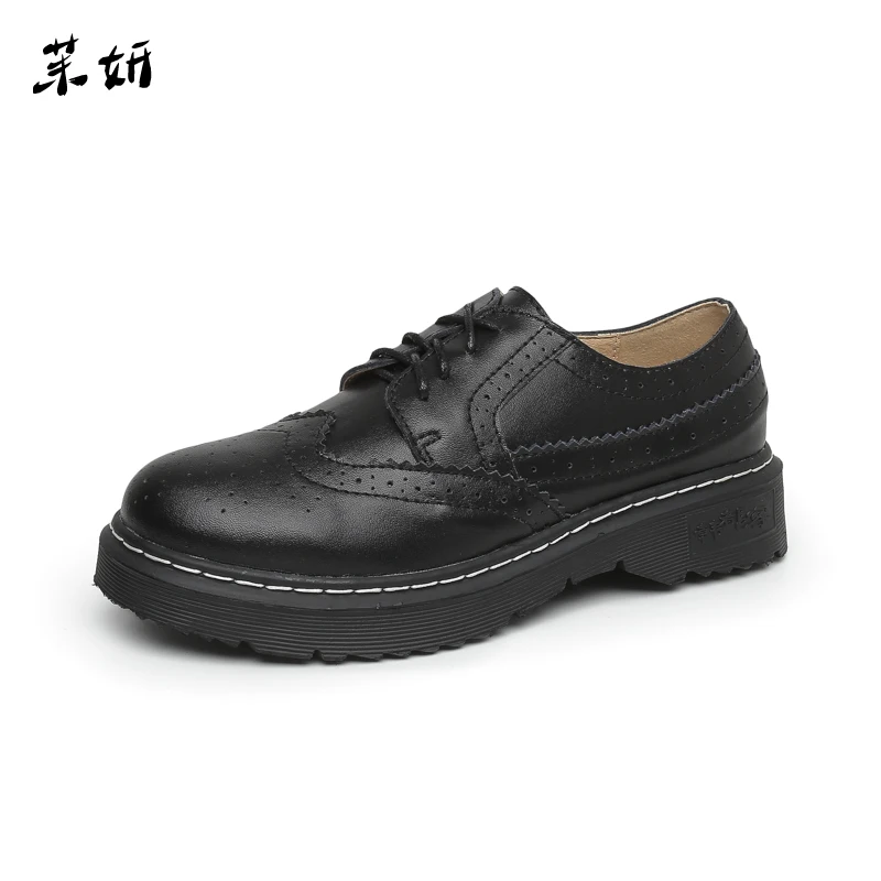 2018 Women Shoes Vintage Single Shoes Brogue British Style Lacing Plus Size Genuine Leather Flats Spring Free Shipping
2018 Women Shoes Vintage Single Shoes Brogue British Style Lacing Plus Size Genuine Leather Flats Spring Free Shipping