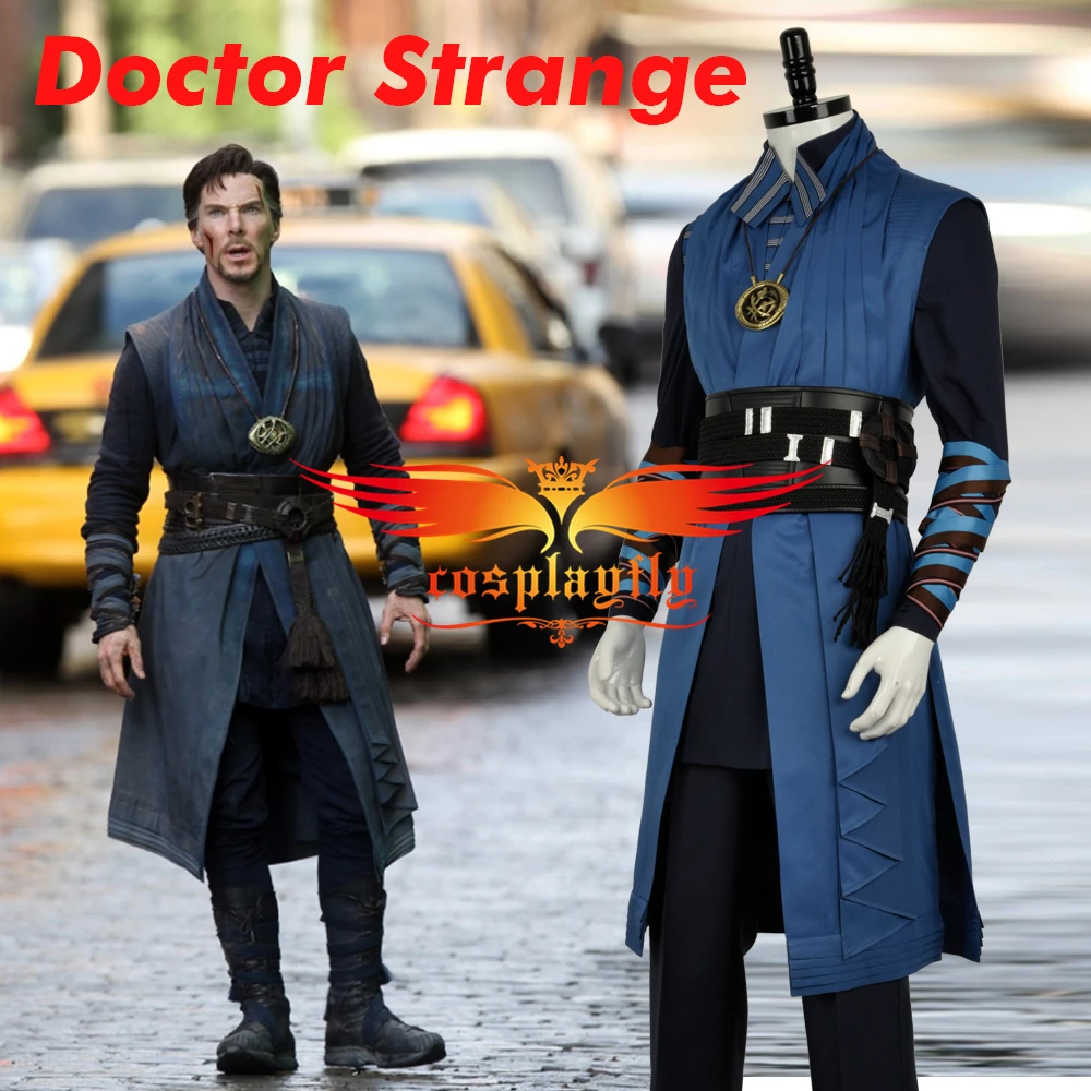 Без плаща Доктор Стрэндж dr. stranna Steve Superhero боевой Рождественский наряд костюм для