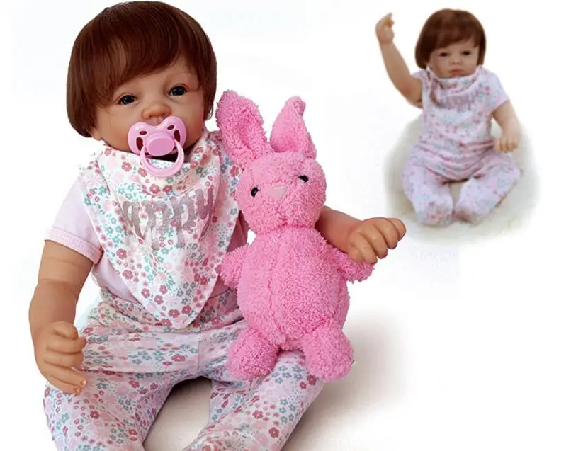 20'' soft Silicone baby Born Doll reborn beautiful hair Dolls with plush toy for Girls 53cm with Magnet pacifier girl's Gift NPK
20'' soft Silicone baby Born Doll reborn beautiful hair Dolls with plush toy for Girls 53cm with Magnet pacifier girl's Gift NPK