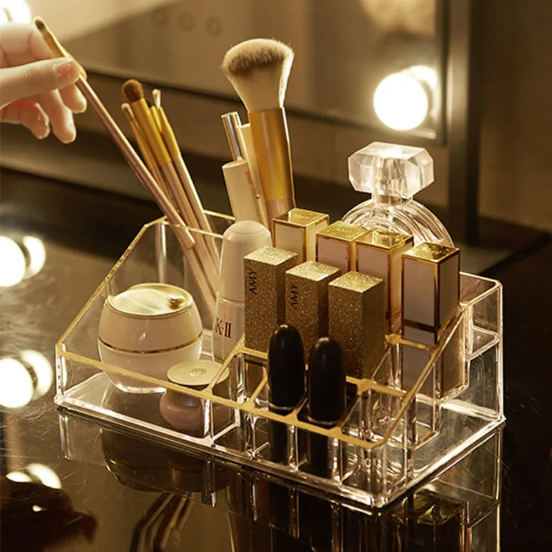 Fashion Clear Plastic Makeup organizer Lipstick Storage box Cosmetic Storage Lip Gloss Organizer Holder Lipstick Display rack
Fashion Clear Plastic Makeup organizer Lipstick Storage box Cosmetic Storage Lip Gloss Organizer Holder Lipstick Display rack