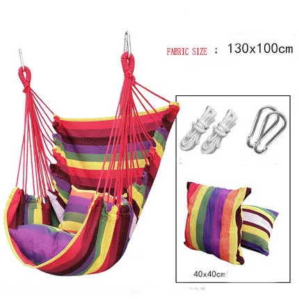 Outdoor Adult kids hammock indoor swinging fabric chair 2 pillows relax swing
Outdoor Adult kids hammock indoor swinging fabric chair 2 pillows relax swing