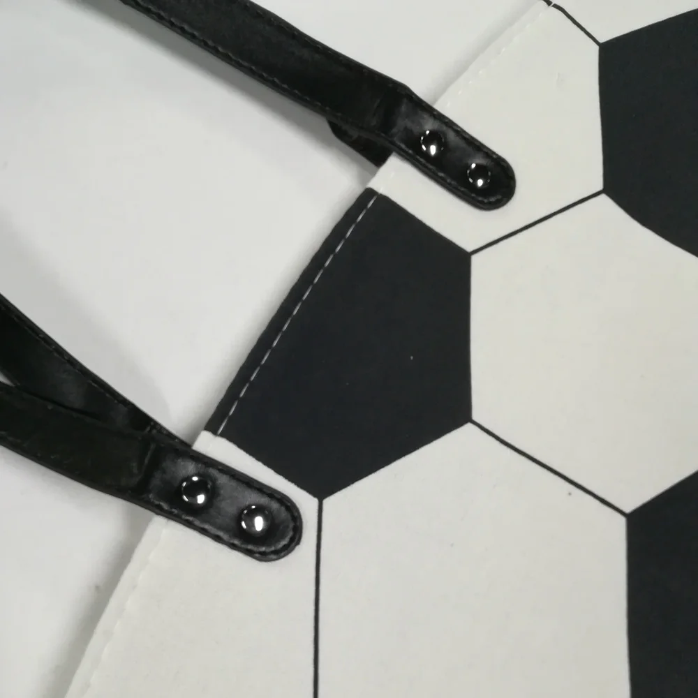 Soccer Printed Sporty Tote Wholesale Blanks White Black Large Canvas Handbag Magnetic Snap Team Accessories Purse DOM106294
Soccer Printed Sporty Tote Wholesale Blanks White Black Large Canvas Handbag Magnetic Snap Team Accessories Purse DOM106294