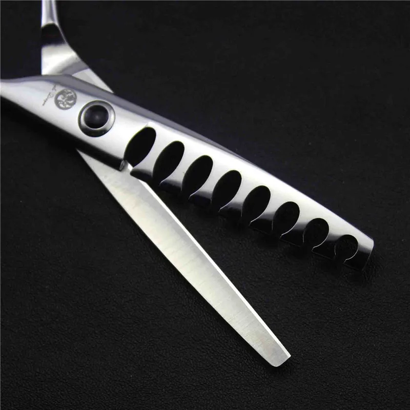 Purple Dragon 5.75 inch 8 / 14 / 18 Teeth Thinning Shear Fishing Bone Shape Hair Scissors 440c Steel Titanium Salon Barbers
Purple Dragon 5.75 inch 8 / 14 / 18 Teeth Thinning Shear Fishing Bone Shape Hair Scissors 440c Steel Titanium Salon Barbers
