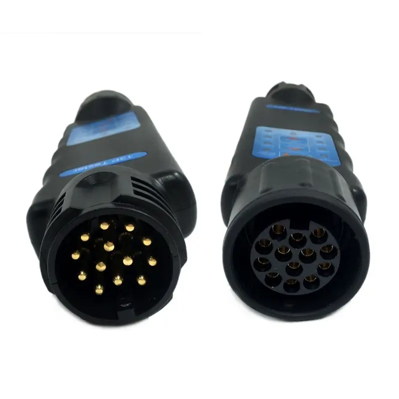 European Resistance Tester 13 Pin Core Hole Pin Trailer Car Socket Connector Tail Light Signal Line Inspection Detector
European Resistance Tester 13 Pin Core Hole Pin Trailer Car Socket Connector Tail Light Signal Line Inspection Detector