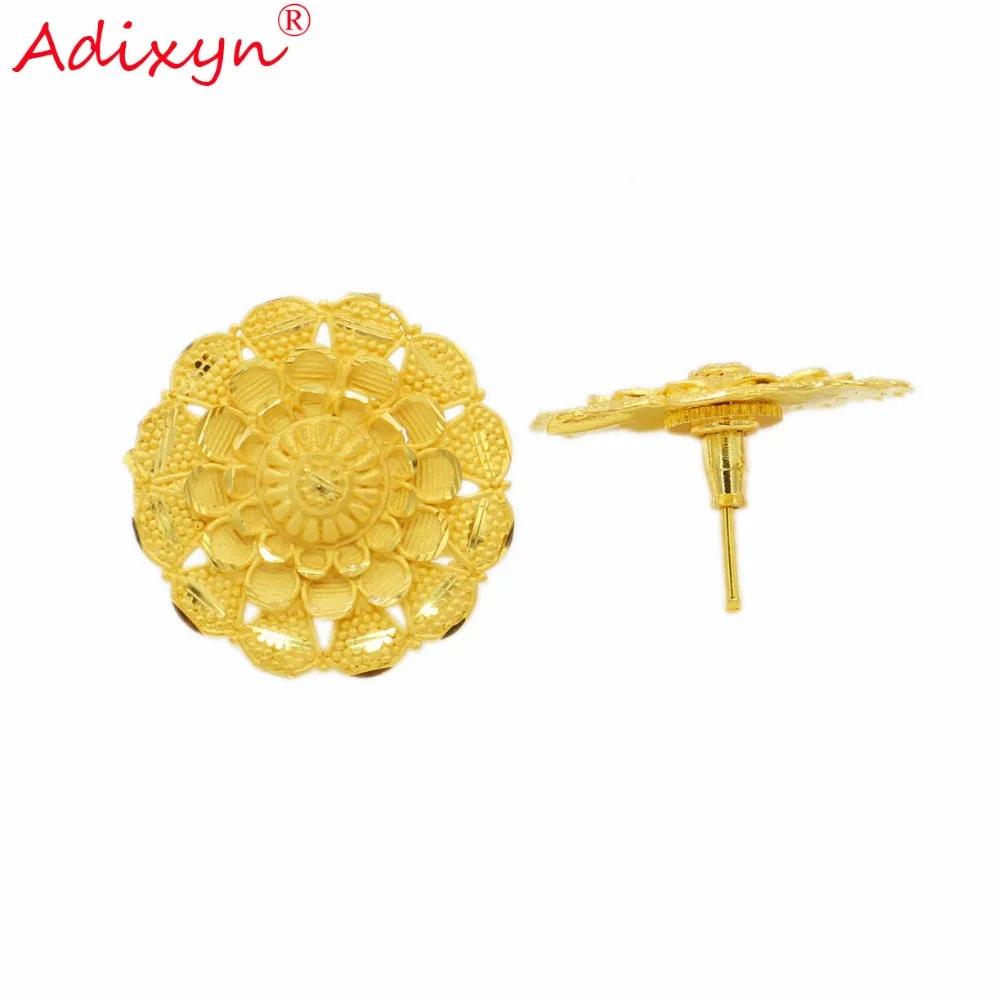 

Adixyn India Gold Color Trendy Jewelry Light Weight Stud Earrings For Women/Girls Party/Birthday Gifts N022011