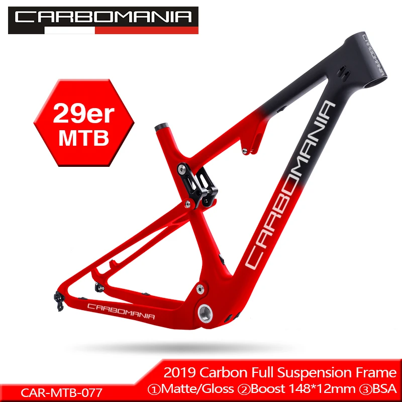 T800 углерода mtb рама 29er BOOST полная подвесная карбоновая 29 для горного велосипеда