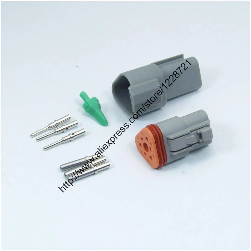 1 Sets Kits DT06-3S DT04-3P 3Pins Male Female Wire Connector Kit Complete With Wedgelocks& Solid Terminals for MSD Crane
1 Sets Kits DT06-3S DT04-3P 3Pins Male Female Wire Connector Kit Complete With Wedgelocks& Solid Terminals for MSD Crane