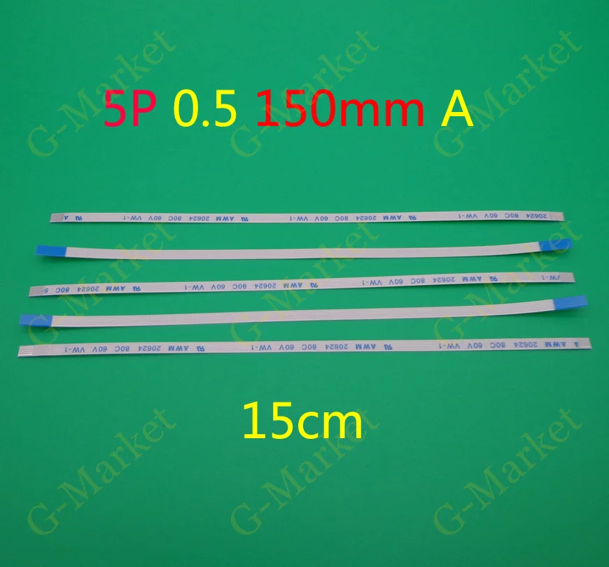 100pcs New 5pin FFC FPC flat flexible cable 0.5mm pitch 5 pin Forward Length 150mm 5p Width 3mm Ribbon Flex Cable
100pcs New 5pin FFC FPC flat flexible cable 0.5mm pitch 5 pin Forward Length 150mm 5p Width 3mm Ribbon Flex Cable