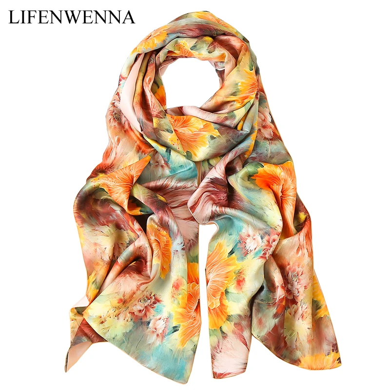 2019 Luxury Brand Women Silk Scarf Chinese Style 100% Silk Fashion Designer Scarves Female Long Flower Pure Solft Silk Shawls
2019 Luxury Brand Women Silk Scarf Chinese Style 100% Silk Fashion Designer Scarves Female Long Flower Pure Solft Silk Shawls