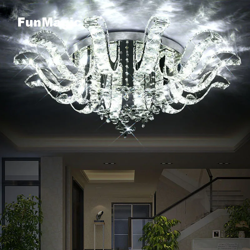 Romantic Flower LED Crystal Ceiling Light Wedding Room Living Room Lighting Surface Mounted Fixture Stainless Steel Bedroom Lamp
Romantic Flower LED Crystal Ceiling Light Wedding Room Living Room Lighting Surface Mounted Fixture Stainless Steel Bedroom Lamp