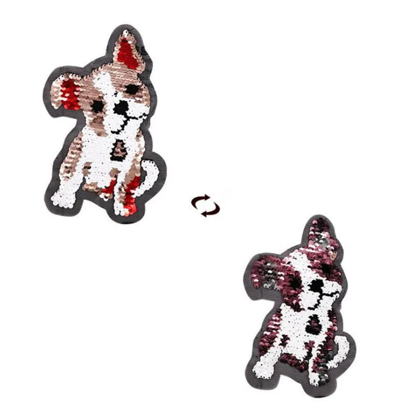 ShinEquin Cute Dog flip the double sided Patches for clothing Diy Reversible change color sequins Patch T-shirt Girl Stickers
ShinEquin Cute Dog flip the double sided Patches for clothing Diy Reversible change color sequins Patch T-shirt Girl Stickers