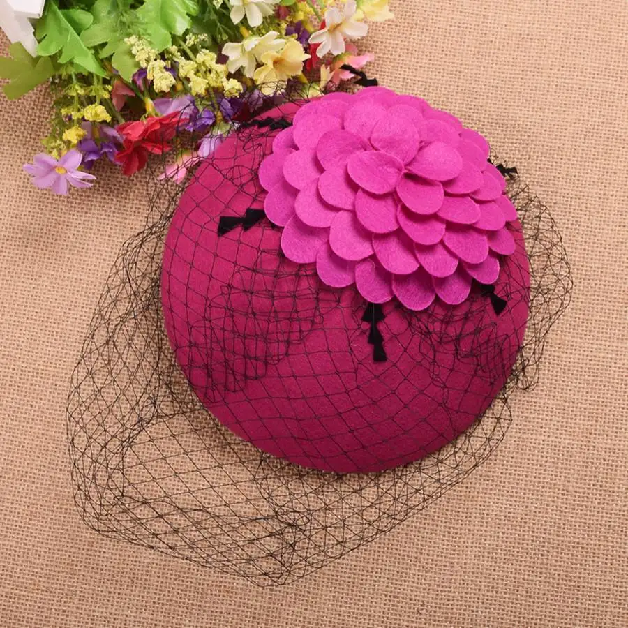 Vintage Lace Wool Billycock for Cocktail Party 5 Colors Ladies Flower Veil Hat New
Vintage Lace Wool Billycock for Cocktail Party 5 Colors Ladies Flower Veil Hat New