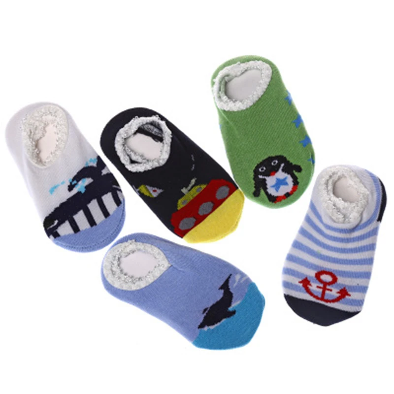 Милые носки для малышей модные милые с рисунками новорожденных мальчиков и