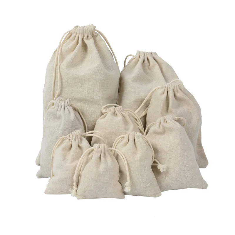 Многоразовая Хлопковая сумка для покупок eTya на шнурке женщин и мужчин дорожные