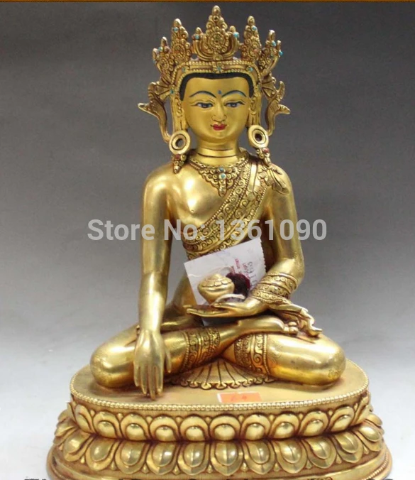 xd 00990 10" Tibet Buddhism Bronze 24K Gold painting Shakyamuni Sakyamuni Buddha Statue
xd 00990 10" Tibet Buddhism Bronze 24K Gold painting Shakyamuni Sakyamuni Buddha Statue