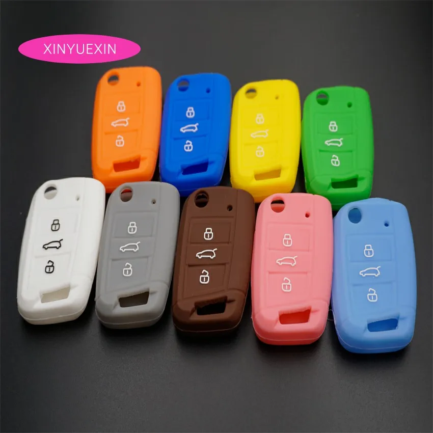 Xinyuexin Silicone Car Key Cover FOB Case For VW Golf 7 mk7 Skoda Octavia A7 New Polo Remote Key Jacket Bag Car-styLing
Xinyuexin Silicone Car Key Cover FOB Case For VW Golf 7 mk7 Skoda Octavia A7 New Polo Remote Key Jacket Bag Car-styLing