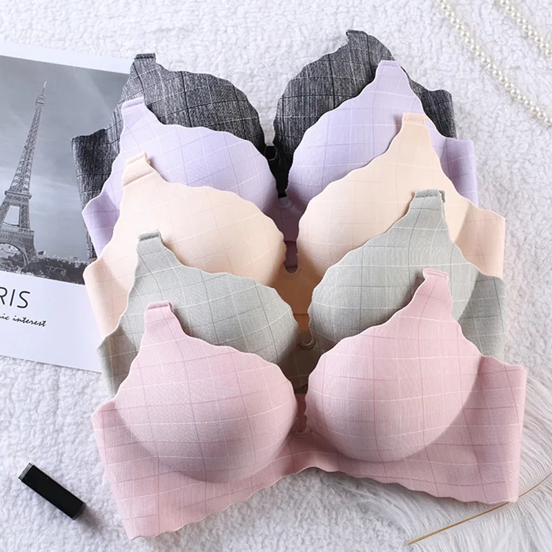 Women Push Up Bra Smooth Wavy Seamless Bras Stripe Side Glossy One Piece Sexy Padded Brassiere Convertible Straps Lingerie
Women Push Up Bra Smooth Wavy Seamless Bras Stripe Side Glossy One Piece Sexy Padded Brassiere Convertible Straps Lingerie