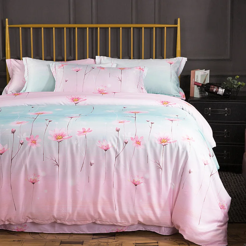 new products Tencel Soft Bedding Set Queen King size Bed Linen Duvet Cover Bed Sheet set Pillowcase 4pcs bed Set.
new products Tencel Soft Bedding Set Queen King size Bed Linen Duvet Cover Bed Sheet set Pillowcase 4pcs bed Set.