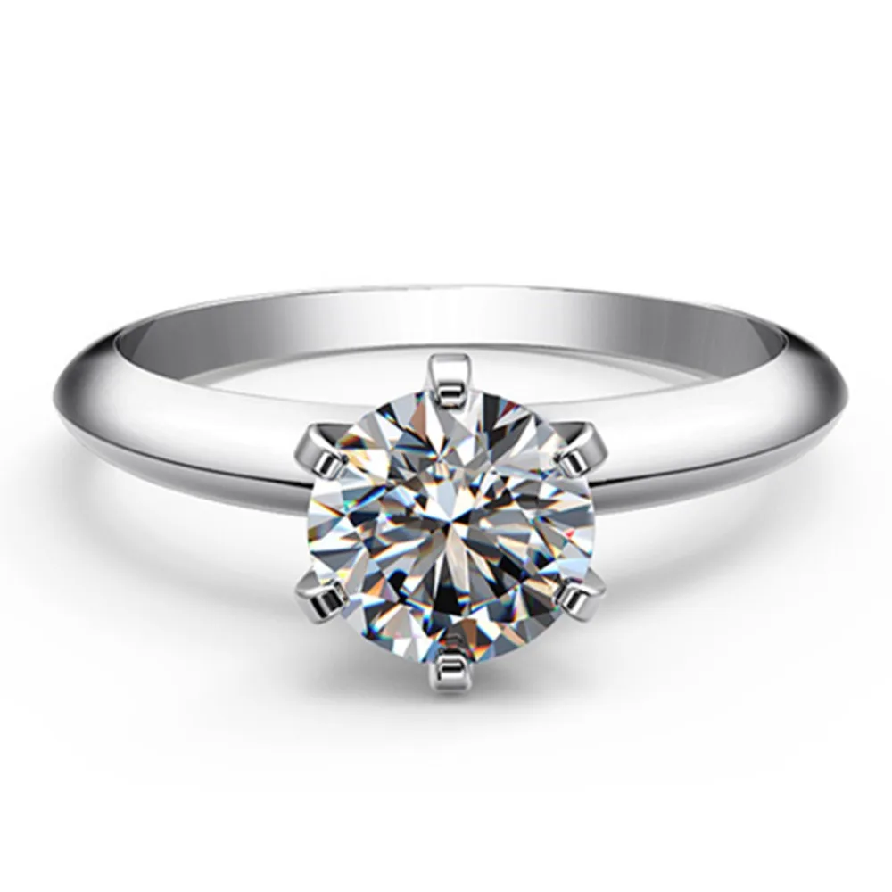 Test as Diamond ! Ring Classic Jewelry 1CT Moissanite Diamond Ring Engagement Women Solitaire 18K White Gold Anniversary Ring
Test as Diamond ! Ring Classic Jewelry 1CT Moissanite Diamond Ring Engagement Women Solitaire 18K White Gold Anniversary Ring