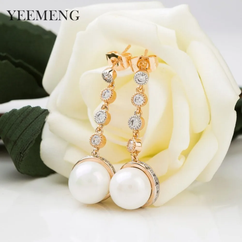 YEEMENG 585 Rose Gold Fashion Imitation Pearl Drop Earrings Wholesale Jewelry Dangle Earrings Female Long Section Vintage Bijoux
YEEMENG 585 Rose Gold Fashion Imitation Pearl Drop Earrings Wholesale Jewelry Dangle Earrings Female Long Section Vintage Bijoux