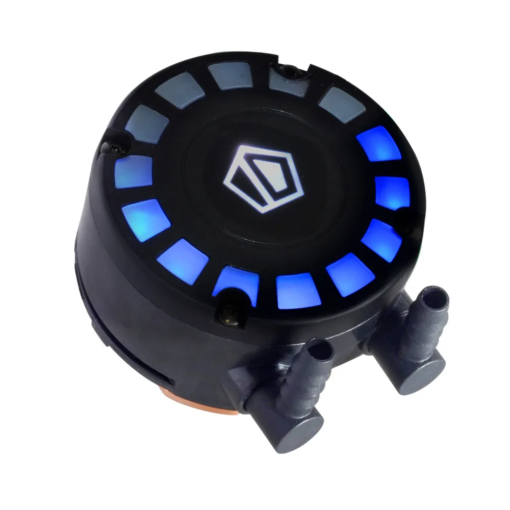 ID COOLING Water Block Set с уникальным синим светодиодным освещением Comet tail насосом