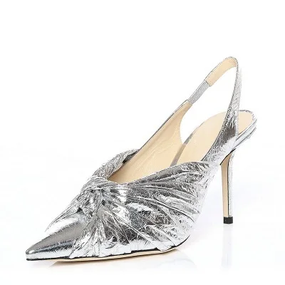 Elegant Women Silver Butterfly Knot Pointed Toe Shoes Office Lady Bowtie Back Strap Banquet Sandals High Thin Heel Dress Shoes
Elegant Women Silver Butterfly Knot Pointed Toe Shoes Office Lady Bowtie Back Strap Banquet Sandals High Thin Heel Dress Shoes